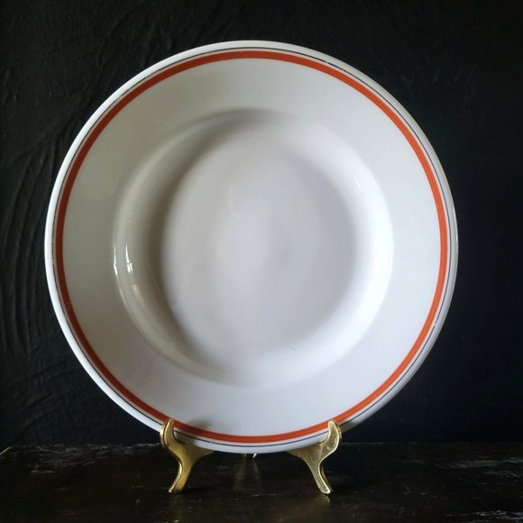 Vintage Jacques Lobjoy Porcelaine D'Auteuil French Bistro Soup Bowl - Picture 1 of 5